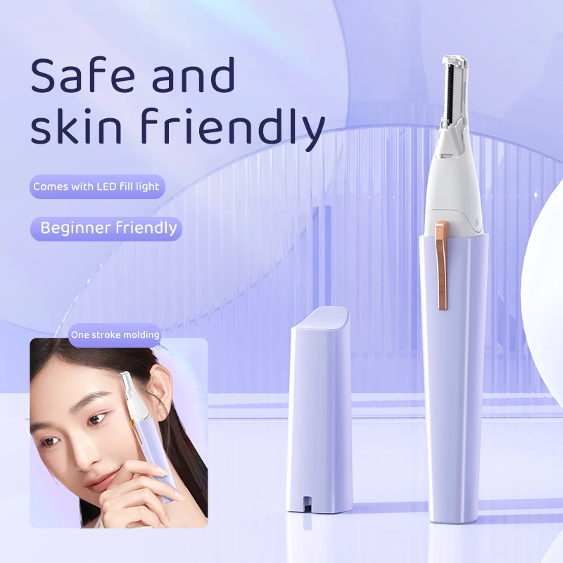 

Электрический триммер для бровей для женщин - бритва для удаления волос на лице, гладкий инструмент для формирования бровей для женского ухода