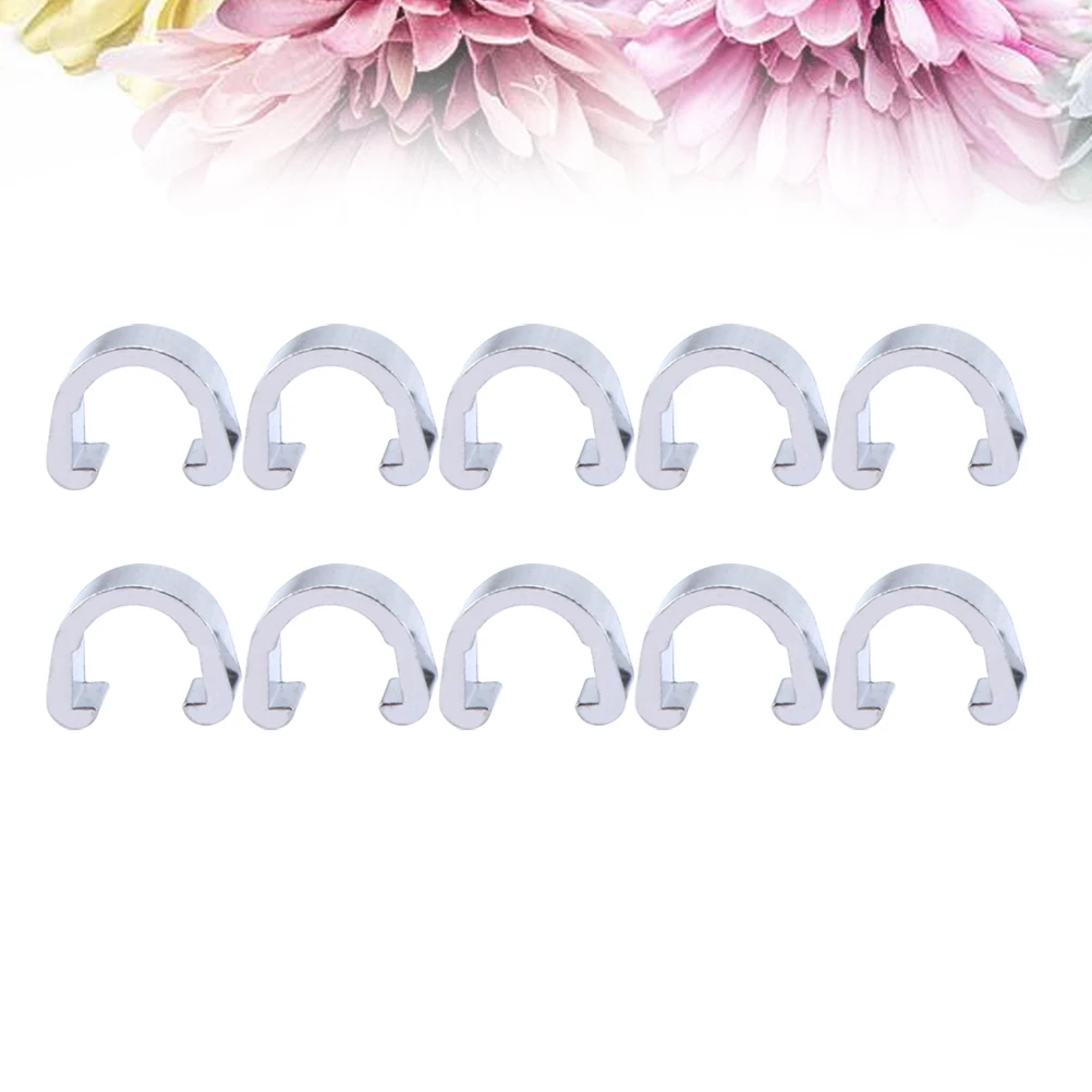 

10 PCS U-shaped Cross-wire Buckle Brackets Metal Bike Frame Cable Clips Bicycle Shifter Clamp Brake Brakes Adapter Line