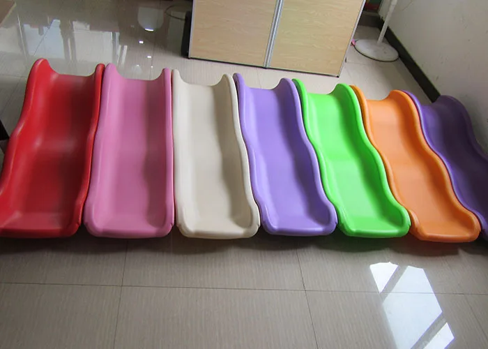 Hot selling HDPE Plastic Kids Slide Single wave slides accessories indoor playground parts