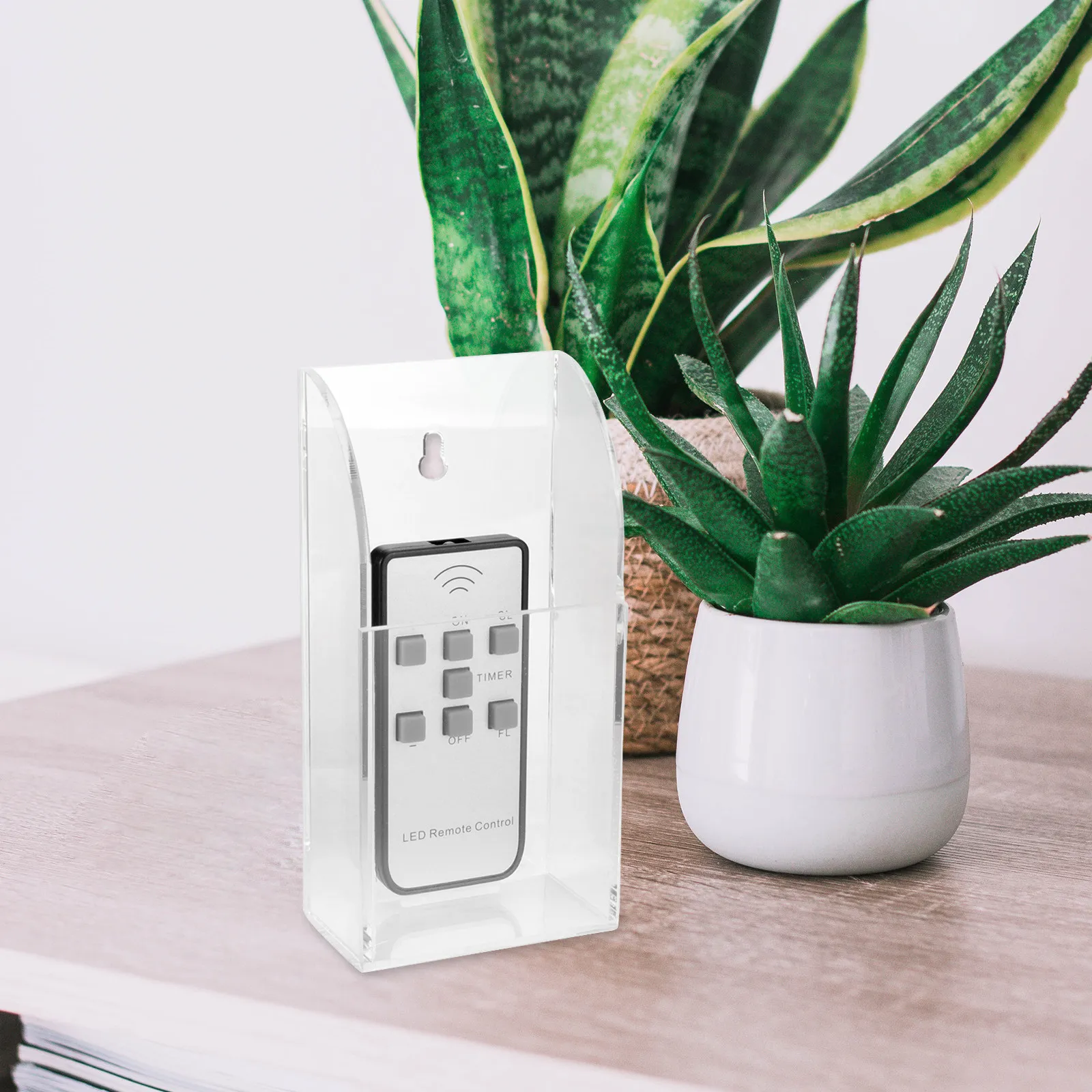 

1 Grid Wall Mount Storage Box For Remote Control Air Conditioner Holder Case Organizer File Holder Space Saving