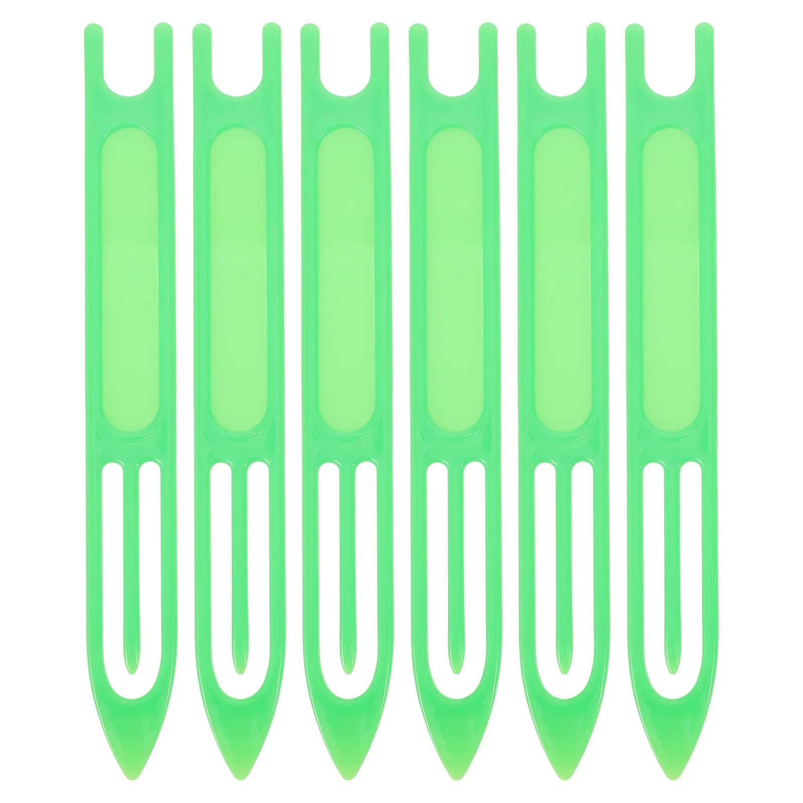 

6Pcs Heavy Duty Weaving Needles for Thick Yarn Carpets Rugs Fishnets Large Plastic Handicraft Tool Meshing Tool