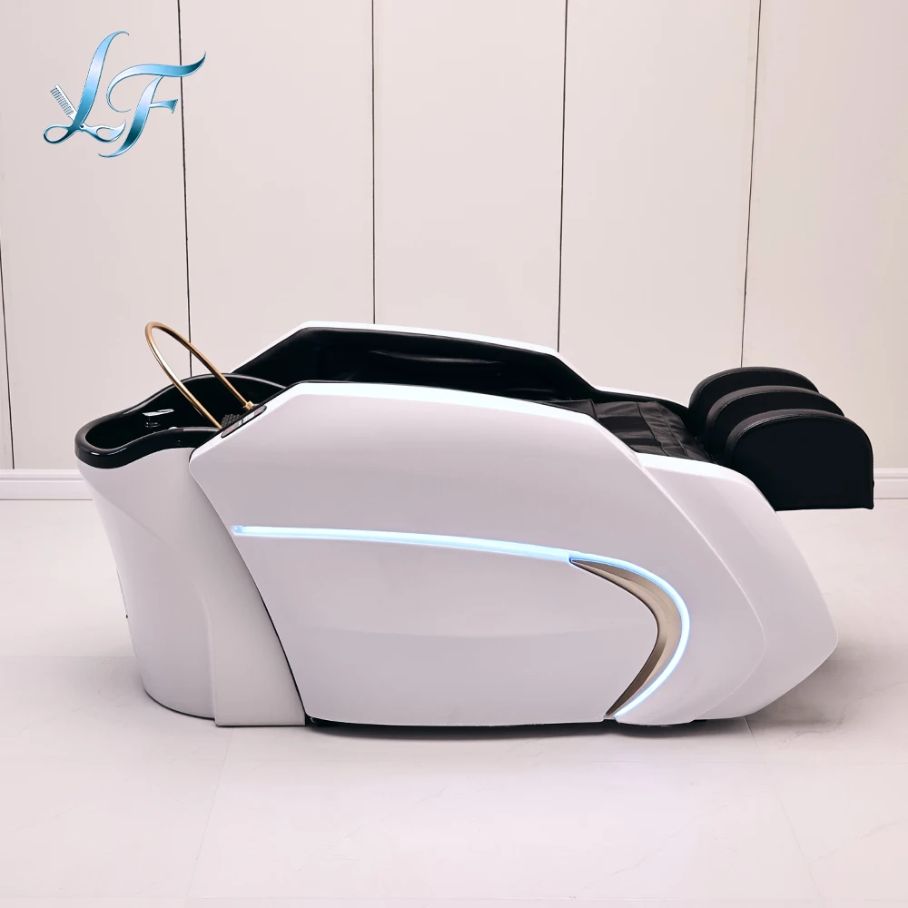 Salon Furniture Japanese Head Spa Massage Bed Head Massage Salon Shampoo Bed with Hydrotherapy Device 2