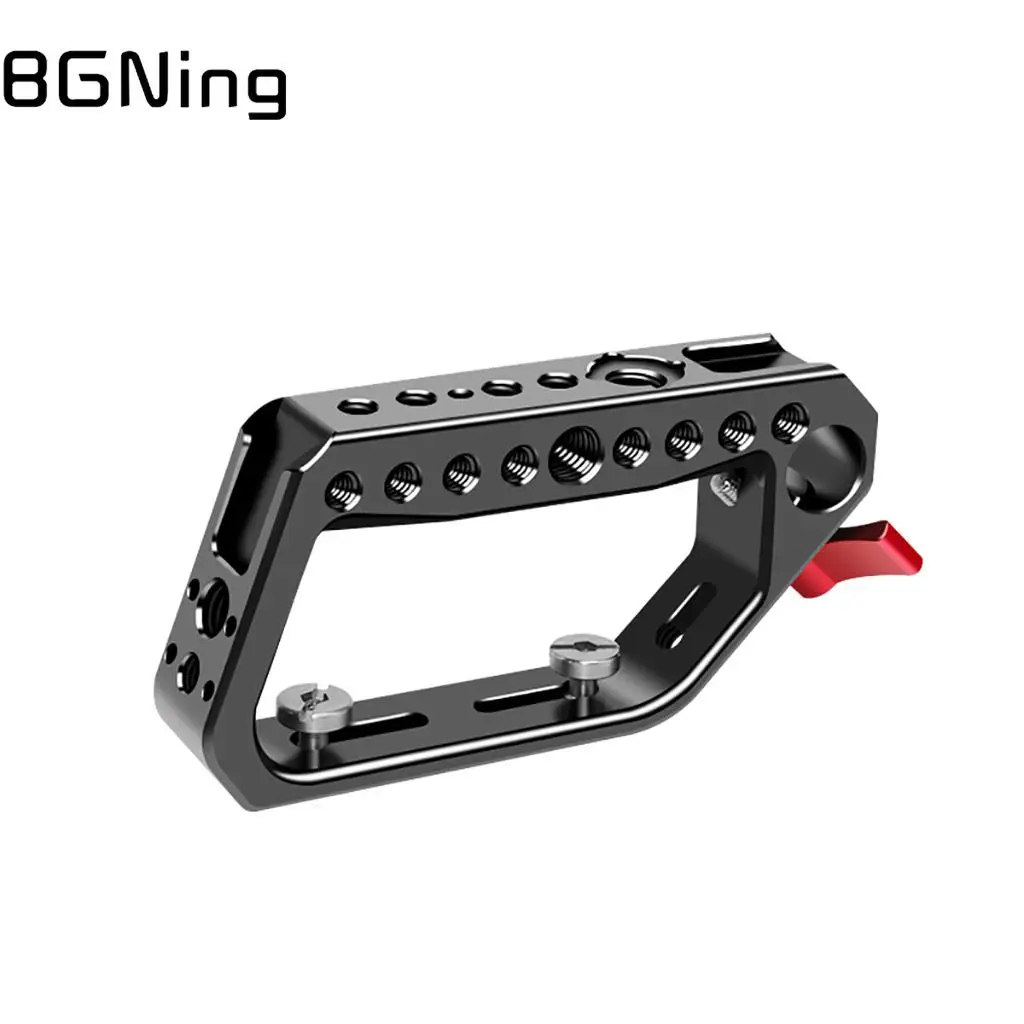 Top Handle Grip w/ Cold Shoe Quick Release Cheese Mount 15mm Rod Clamp for DSLR Camera Cage Rig Stabilizer Monitor Light Support