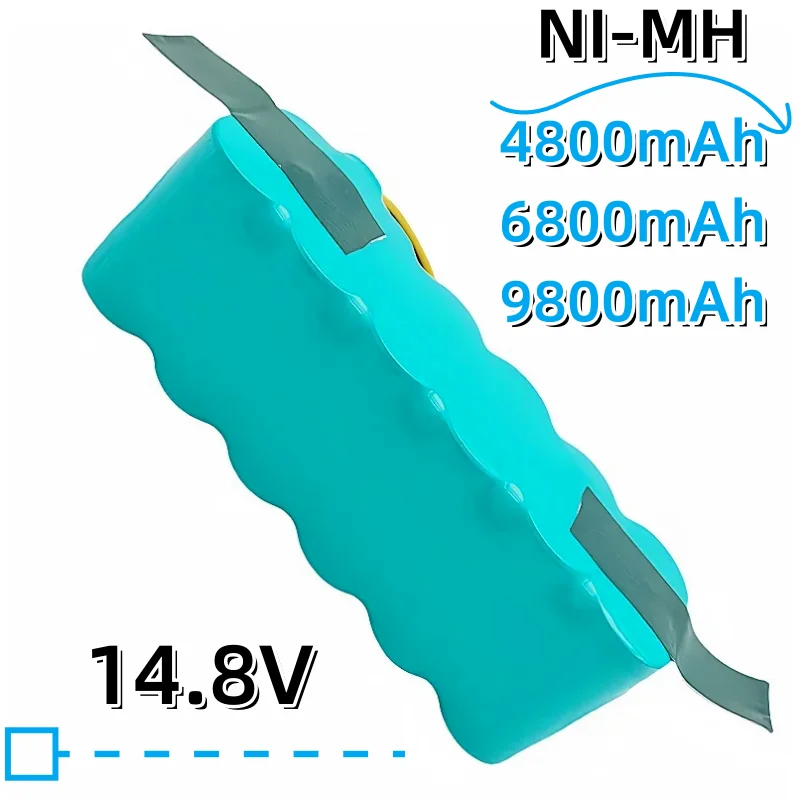 14.4V 4800mAh Ni-Mh Battery Compatible with AMIBOT, ARIETE BRICIOLA, DIBEA,MIDEA, PROFIMASTER, LP43SC2000P X500 Vacuum Cleaner