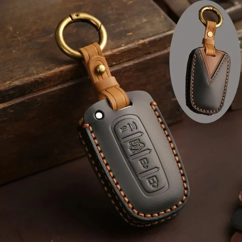 

Кожаный чехол для ключей ручной работы для Hyundai IX35 Elantra Sonata 8 9 для Kia Sportage K5 K2 Sorento Optima Forte 2011-2016