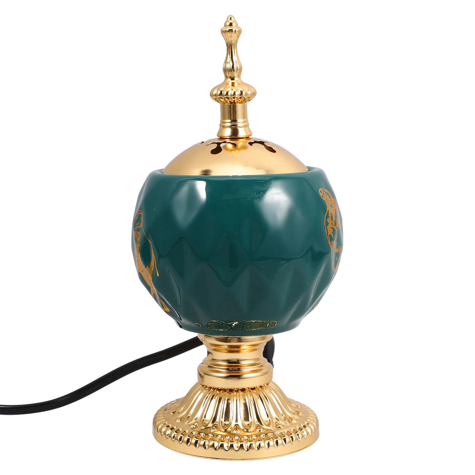 

Plug-in Incense Burner Ceramic Electric Bakhoor Censer Aromatherapy Stove Small Wax Desktop Ornament Retro Stable Placement Gift