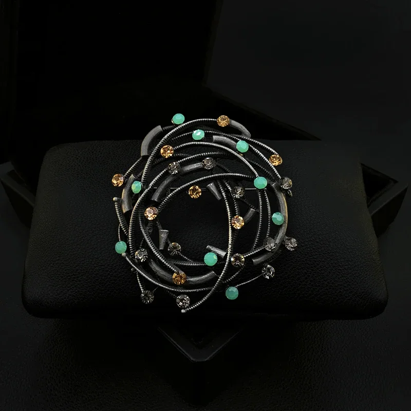 2010 Retro Original Bird's Nest Brooch Women's Exquisite High-End Fashion Luxury Suit Neckline Corsage Sweater Pins Jewelry Gift