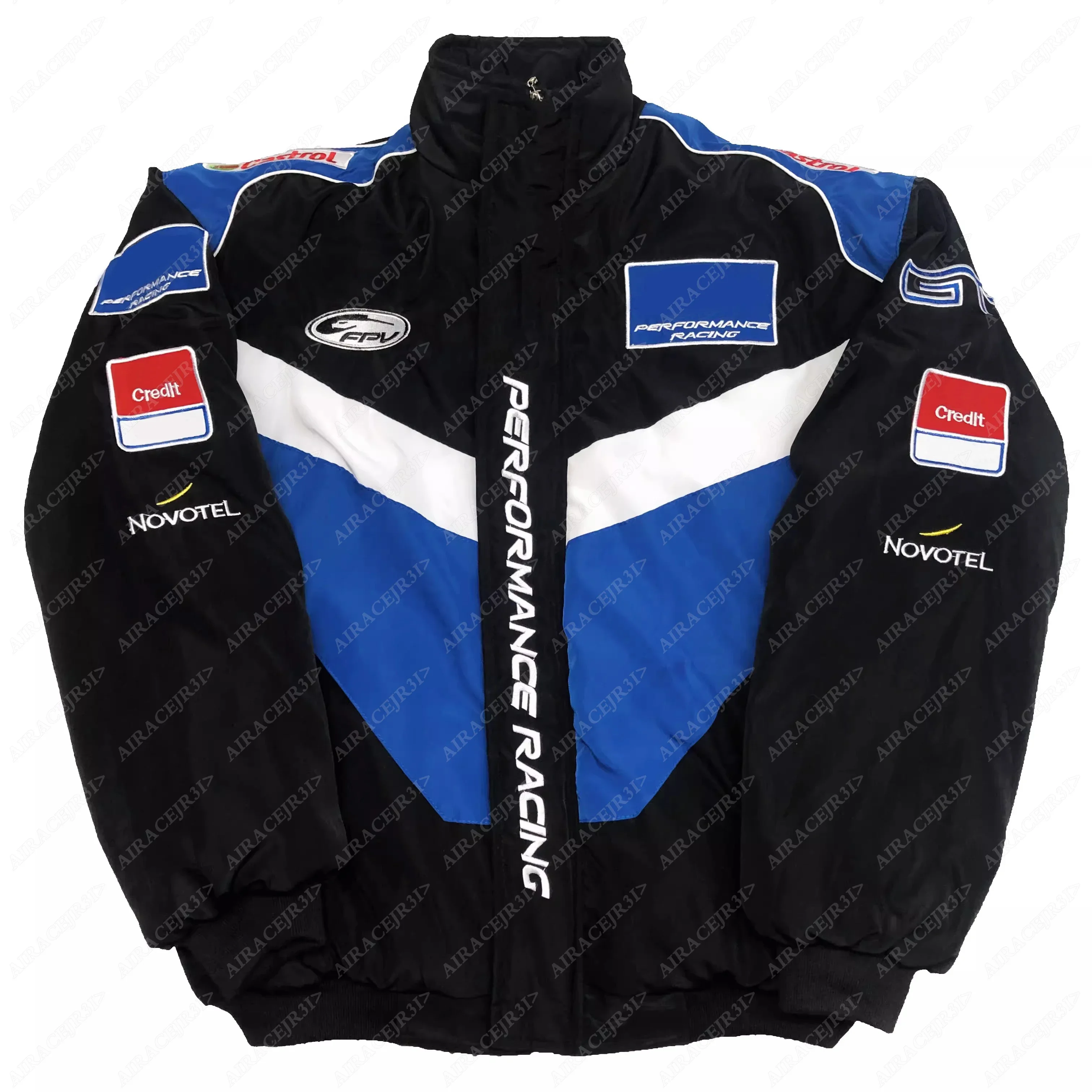 veste-de-course-tout-terrain-pour-ford-gt-dakar-rally-en-coton-noir-et-bleu-coupe-vent-chaud-avec-logo-brode-et-fermeture-eclair