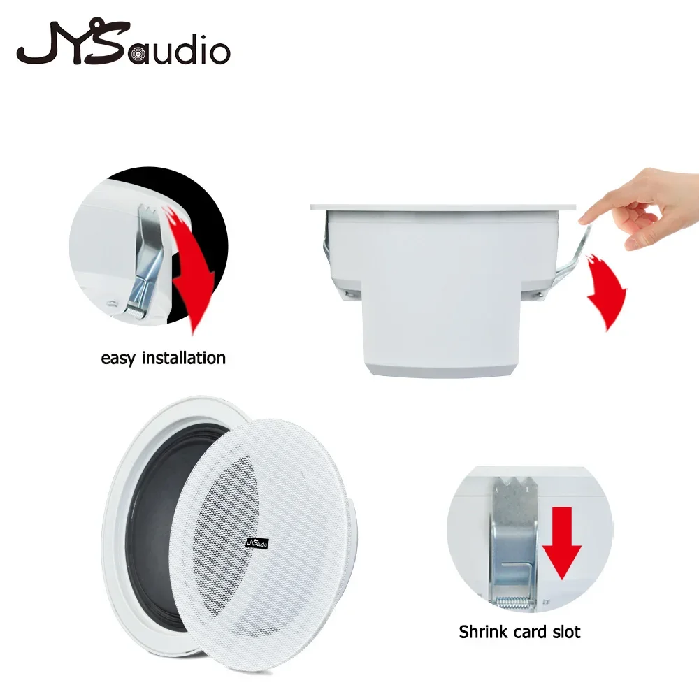 6 moisture moisture umidade e ip44 à prova dwaterproof água alto-falante de teto design sem moldura uso no barco fácil instalação abs material de malha de alumínio