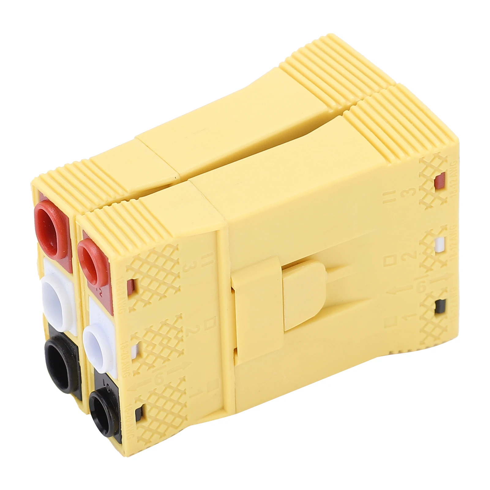 Wire Quick Connector 3 in 6 Out OJ‑636 Yellow Male Female Plug‑in for Light Electronic Components Wire Connector 5Pcs