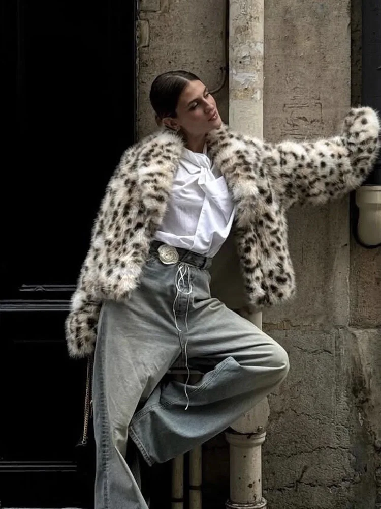 HH, nuevos abrigos de moda de invierno para mujer, estampado con cuello vuelto, mangas largas, bolsillos, chaquetas cálidas elegantes de un solo pecho para mujer