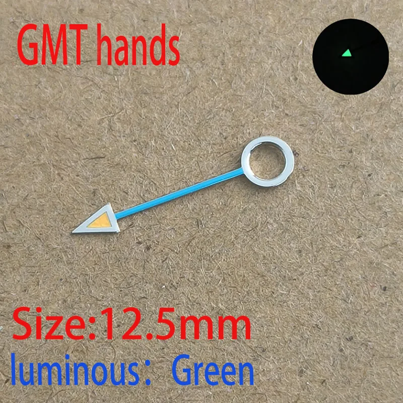 NH GMT watch hands accessories Green C3 luminous NH GMT hands for NH GMT mechanical 34 movement watch accessories