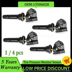 13506028 Tire Pressure Monitor Sensor 1/4PCS TPMS For Opel Adam Ampera Antara Astra J k Corsa D Insignia Meriva B Mocha Zafira C