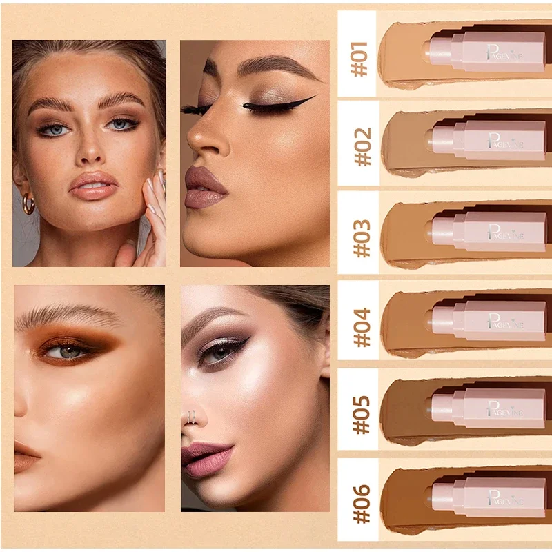 Miękki Konturujący Stick do Makijażu Wielofunkcyjny Konturujący Stick do Twarzy Długotrwały Makijaż Lekki Naturalny Makijaż Przenośny Konturujący Stick