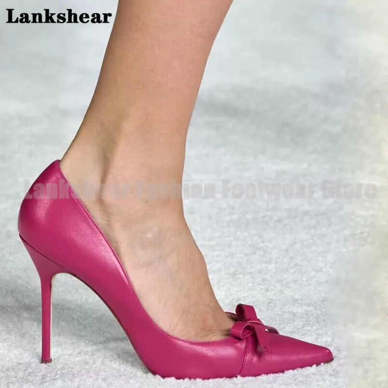 

Bow Pointy Toe Stiletto Heel Pumps Elegant Party Dress Sandals Women Shoes New In Ladies Summer Sandalias De Mujer Verano