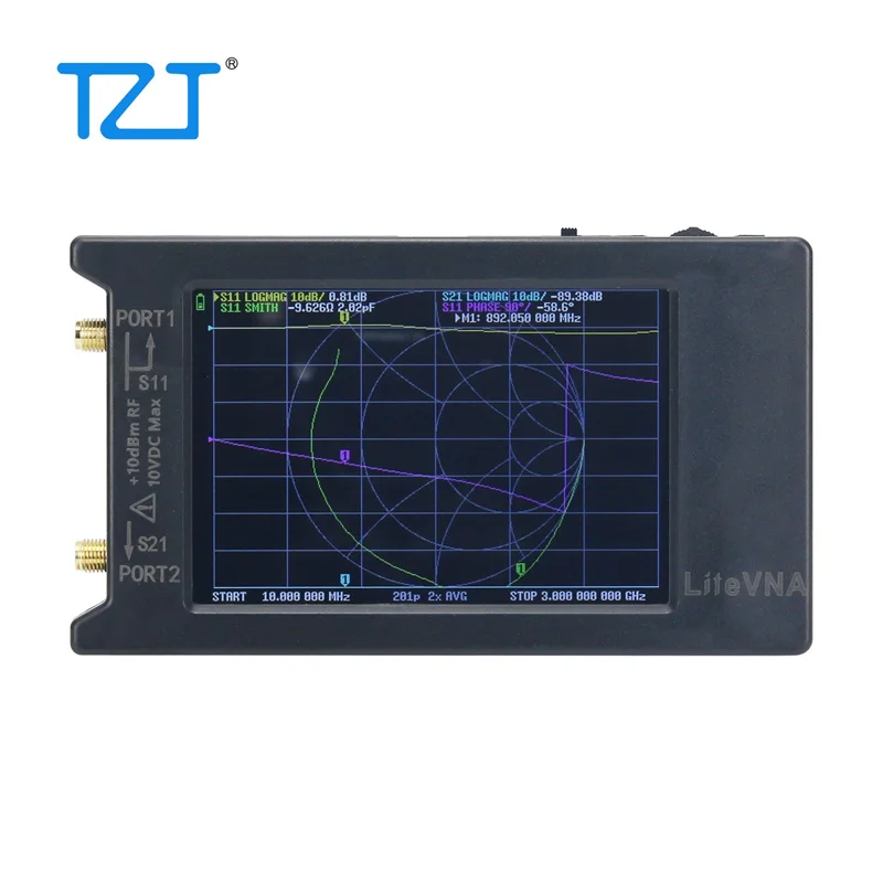 TZT LiteVNA-64 50KHz-6.3GHz Vector Network Analyzer VNA Antenna Analyzer with 3.95