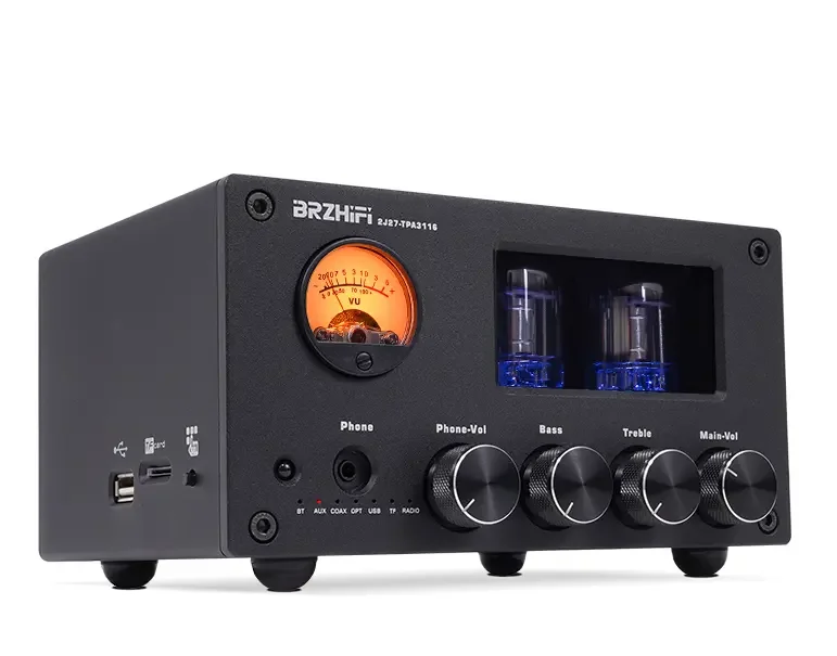 BRZHIFI M7 desktop mini fever sound amplifier all-in-one machine house hold power amplifier stereo bile machine