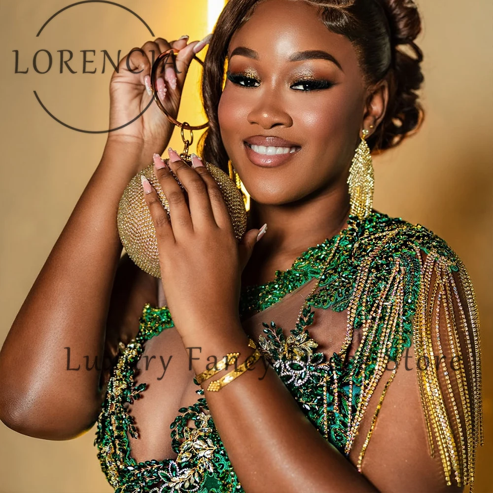 Fonkelende Kristallen Galajurken 2026 Mouwloze Bodycon Zeemeermin Bruiloft Jurken voor Vrouw Aangepaste vestidos largos fiesta