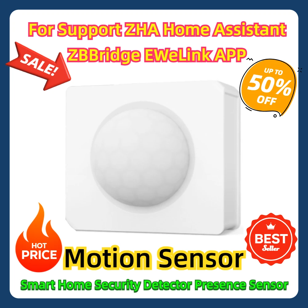 

For Support ZHA Home Assistant ZBBridge EWeLink APP Zigbee Motion Sensor Smart Home Security Detector Presence Sensor