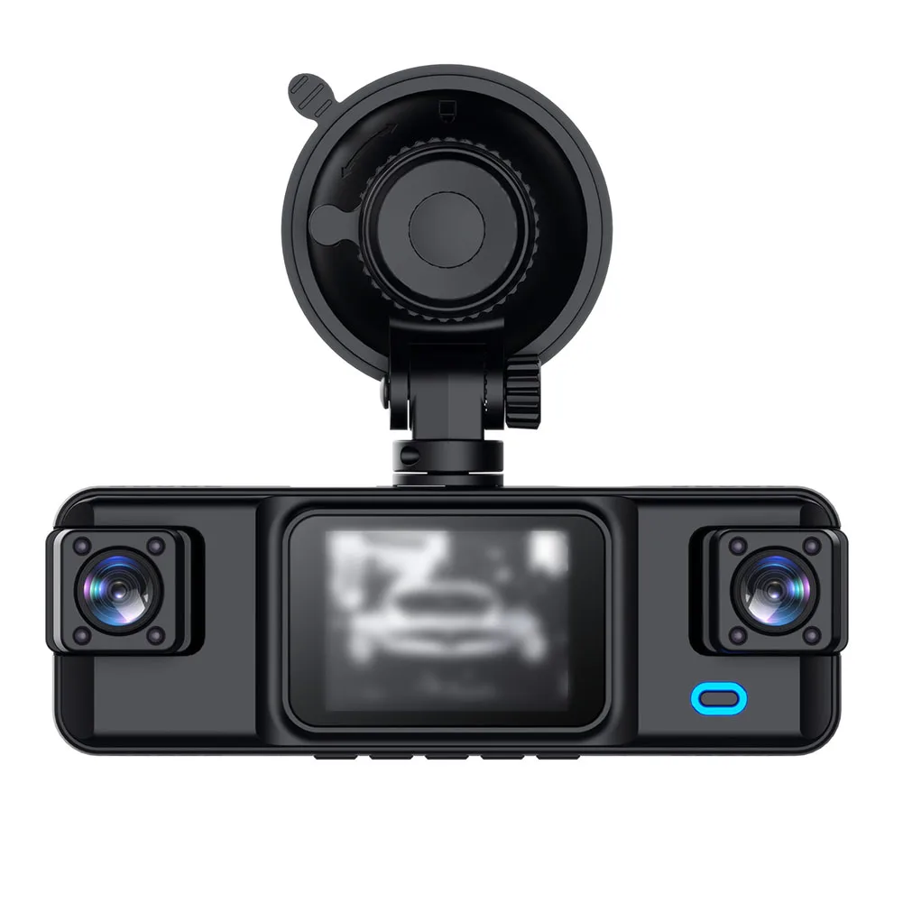 1 Set Car Dvr HD 1080P For-Dash Cam  Front Inside ABS Rear Wide Angle Loop Recording  G-sensor For-Camera Vehicle Parts