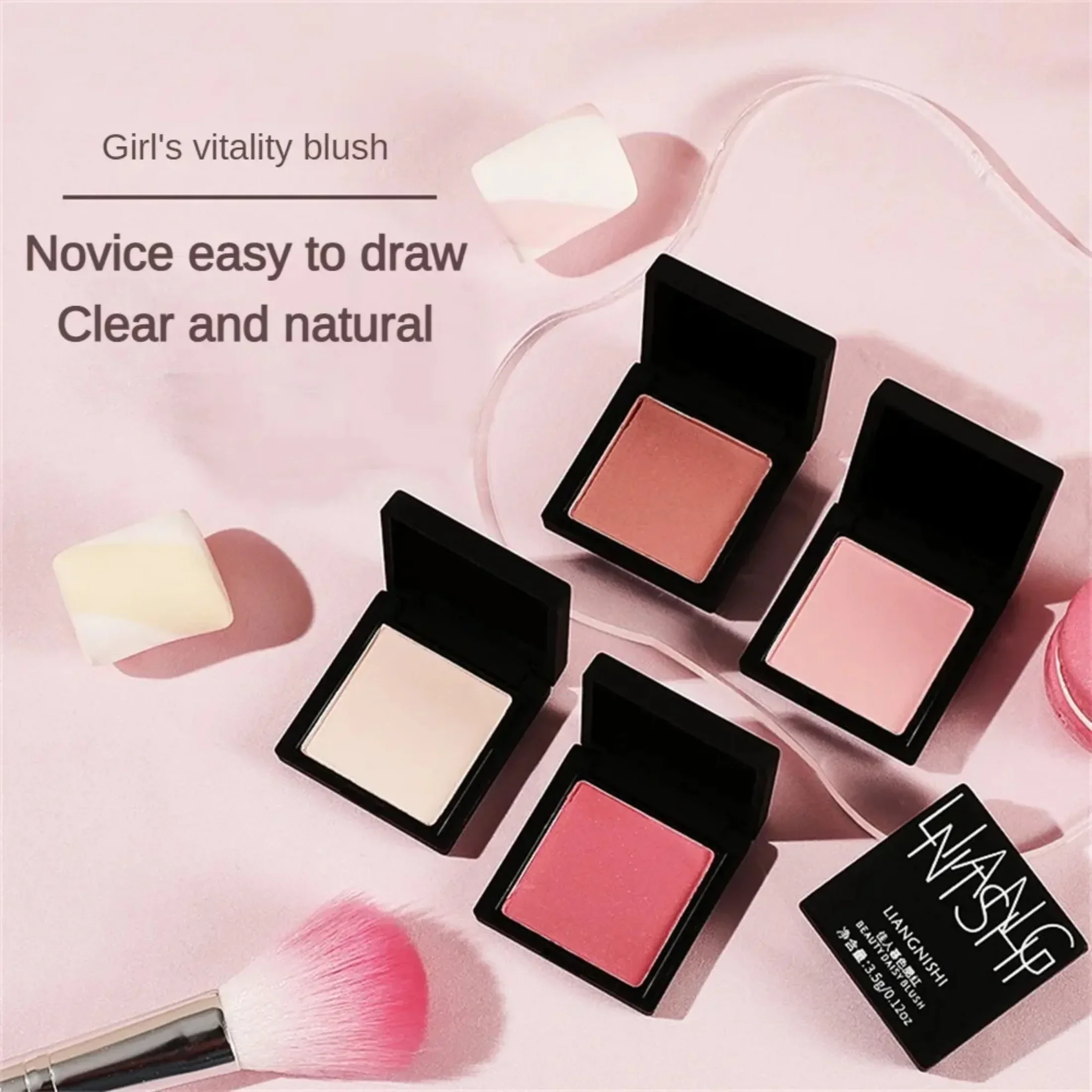 1 Pcs Face Makeup Blusher Brighten Soft Matte Cheek Rouge Cosmetics Contour Blush Powder Palette