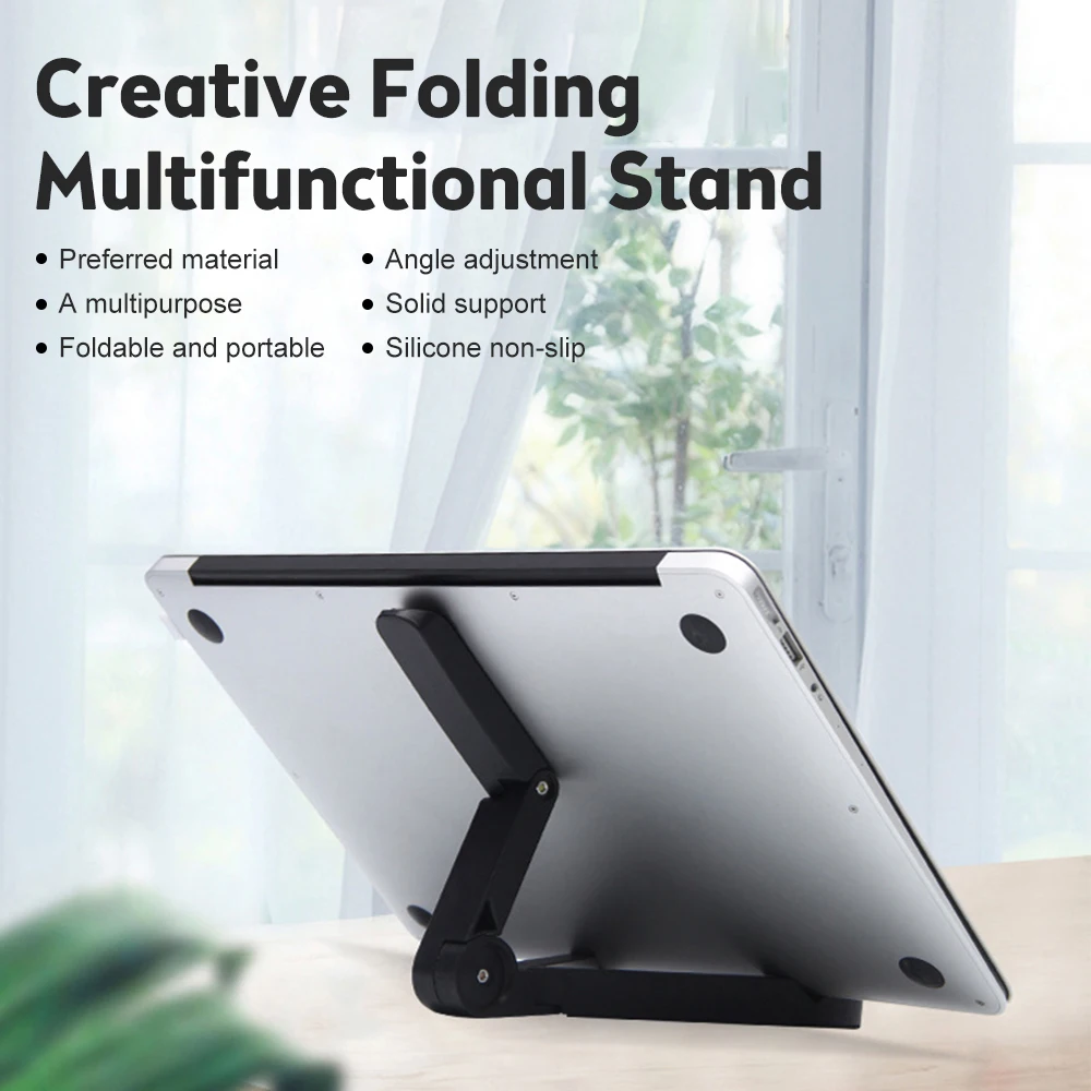 Folding Universal Tablet Bracket Stand Holder Lazy Support Pad Phone Holder Phone Base For IPad iPhone Xiaomi Huawei Samsung