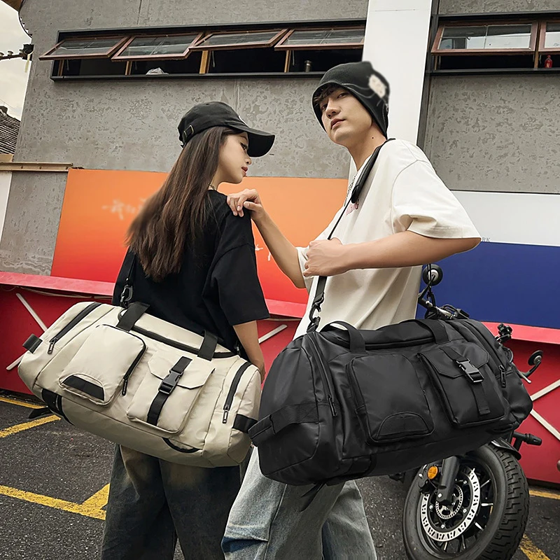 

Travel Duffel Bag with Shoes Pocket Outdoor Business Trip Short Distance Luggage Handbag Dry Wet Fitness Gym Yoga Backpack