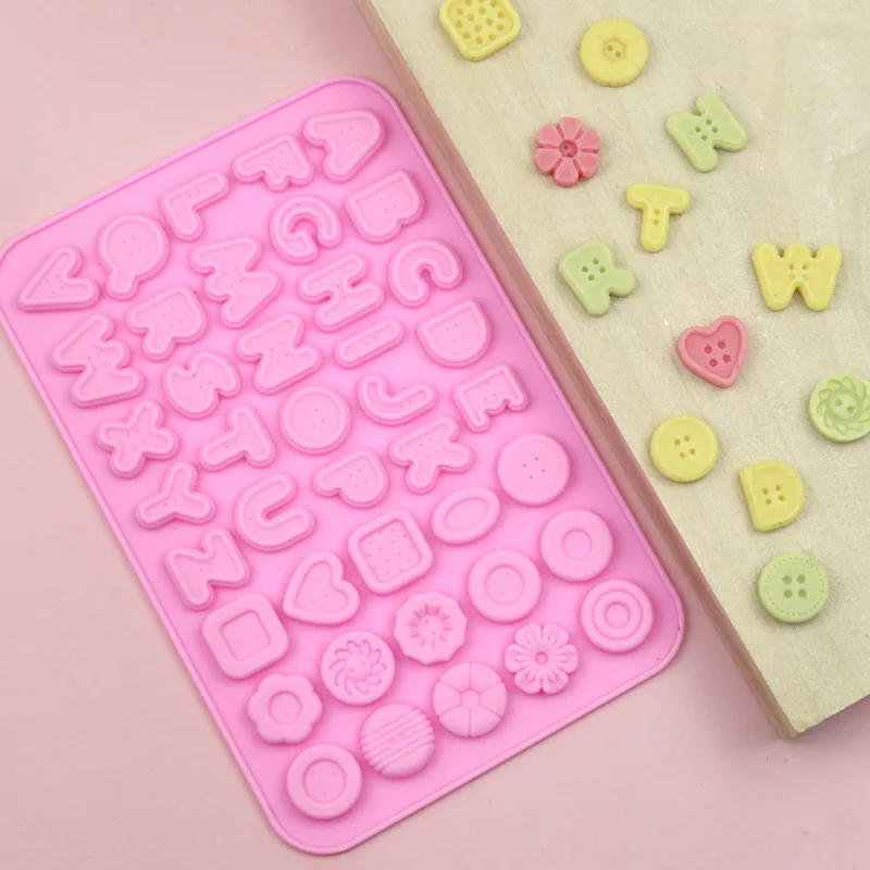 

Chocolate Mold DIY Silicone Buttons 3D Fondant Cake