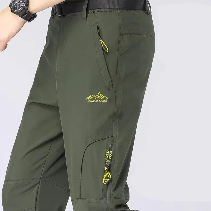 

Mens Cargo Pants Summer Men Casual Pant Quick Dry Outdoor Hiking Trekking Tactical Male Sports Trousers