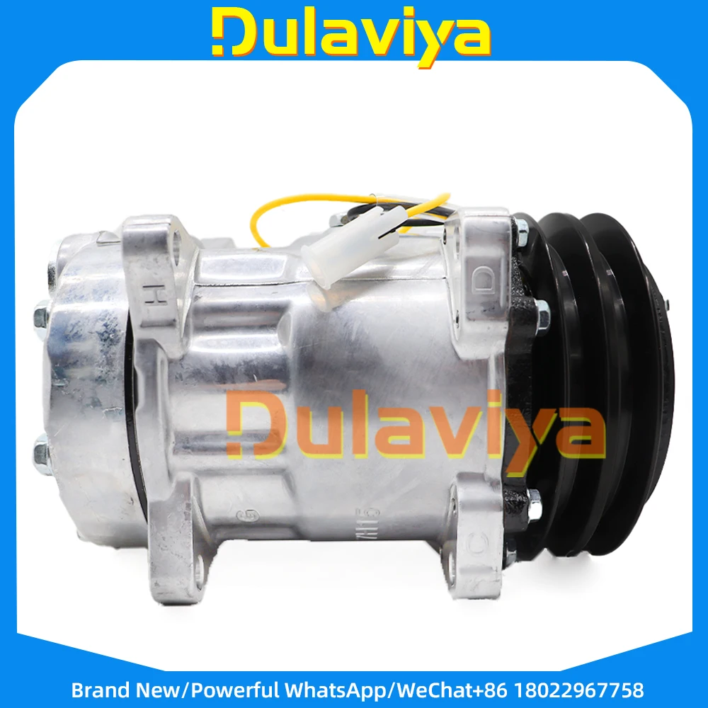 AC Compressor for Volvo Wheel Loader Excavator 7H15 14518640 15082742 11104419 11412632 14506862 9011412632 14649606