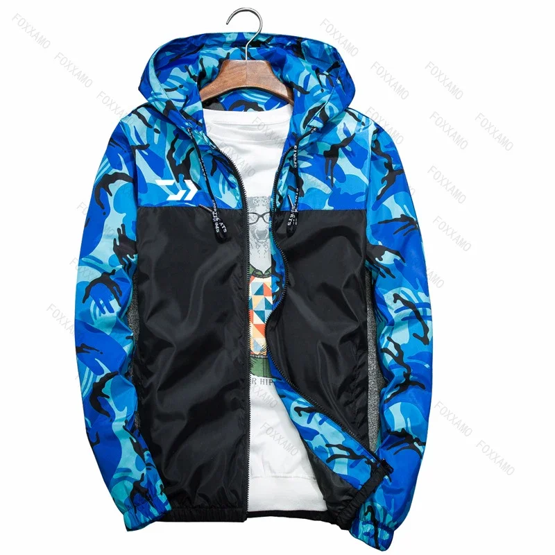 Camouflage Jacket Men Spring Autumn Men's Jacket Casual Hooded Jackets For Men&women Zipper Windbreaker Outwear Chaqueta Hombre