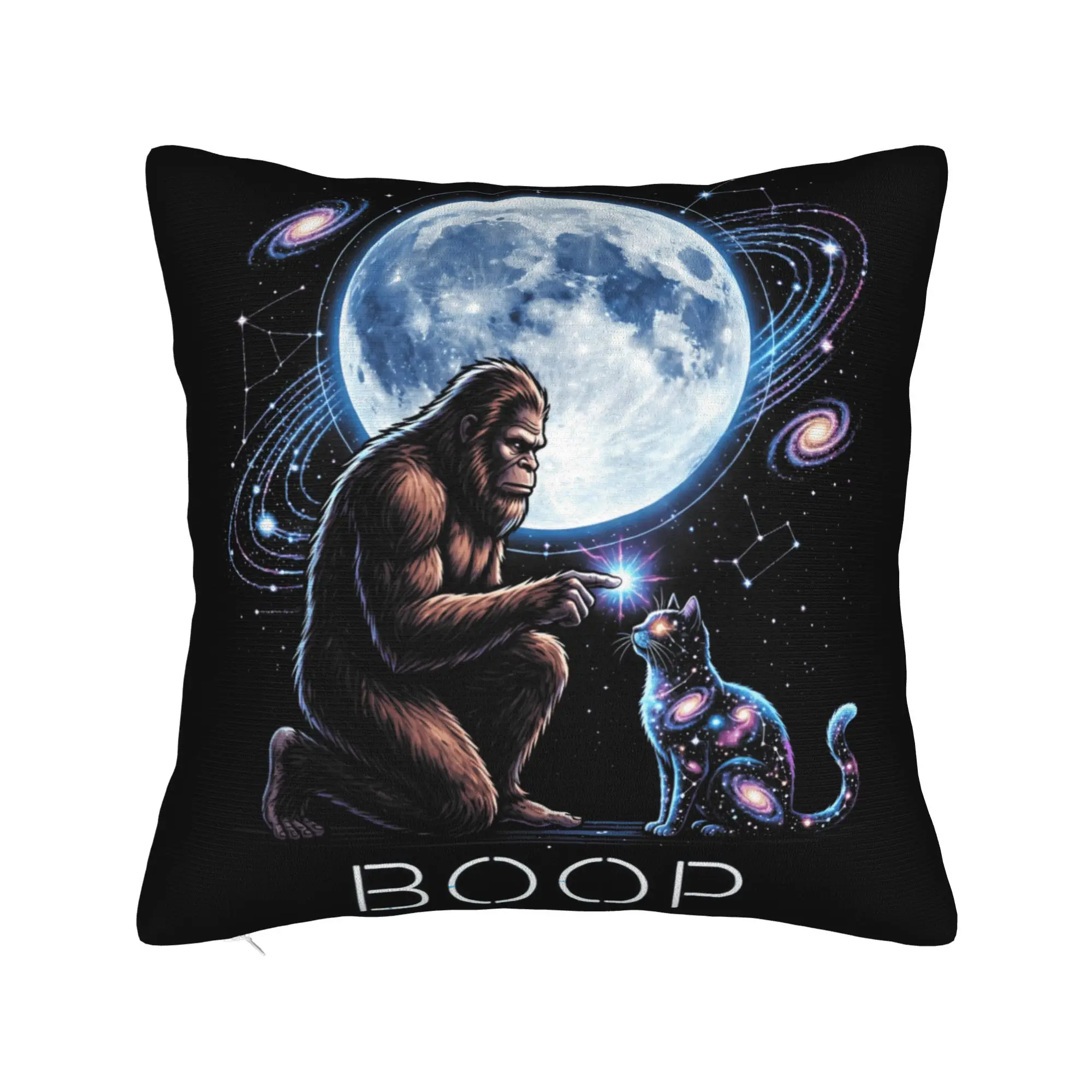 Pillow Cover Funny Bigfoot Sasquatch Boop Nose  Funny Pillow Case For Sofa Home Decoration Pillowcases