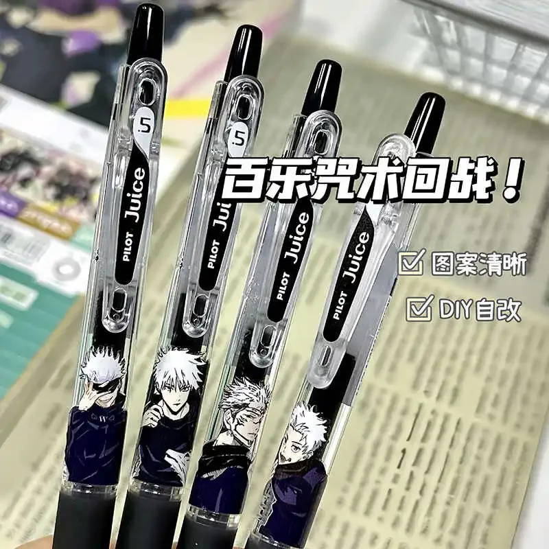 Anime Jujutsu Kaisen Satoru Gojo Ryomen Sukuna Fushiguro Megumi Inumaki Toge Cosplay 0.5mm Black Press Gel Sign Test Juice Pen