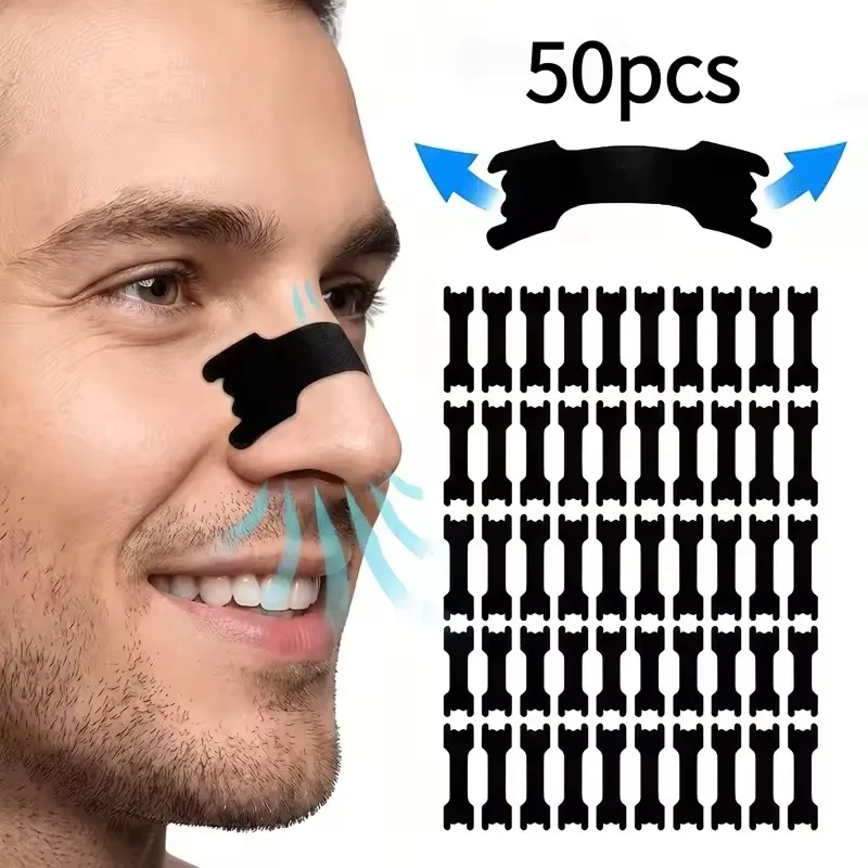 50/30/10Pcs Anti Snoring Nasal Strips for Way Help Breathing Reduce Snoring Nose Patch Better Sleep Easier Breath Aid Decive