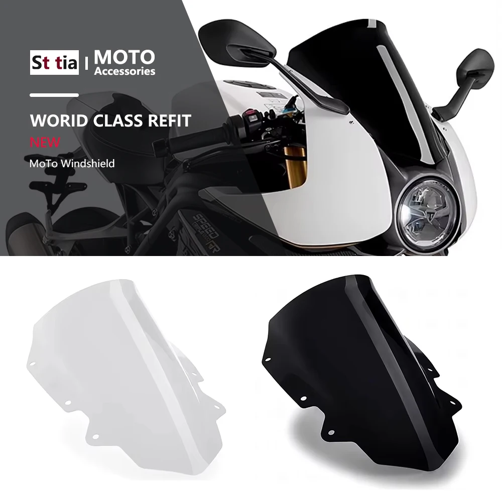 

Motorcycle Accessorie Windshield Windscreen Visor Wind Screen Deflector FOR Triumph Speed Triple 1200 RR 2022 - 2024