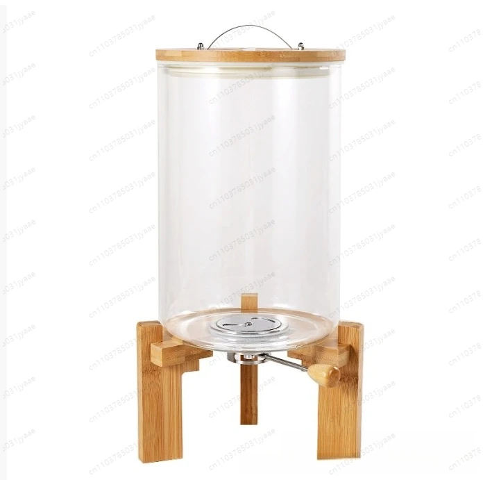 

High Borosilicate Glass Metering Barrel Box Rice Cylinder Large Moisture- Insect-Proof Grain Storage