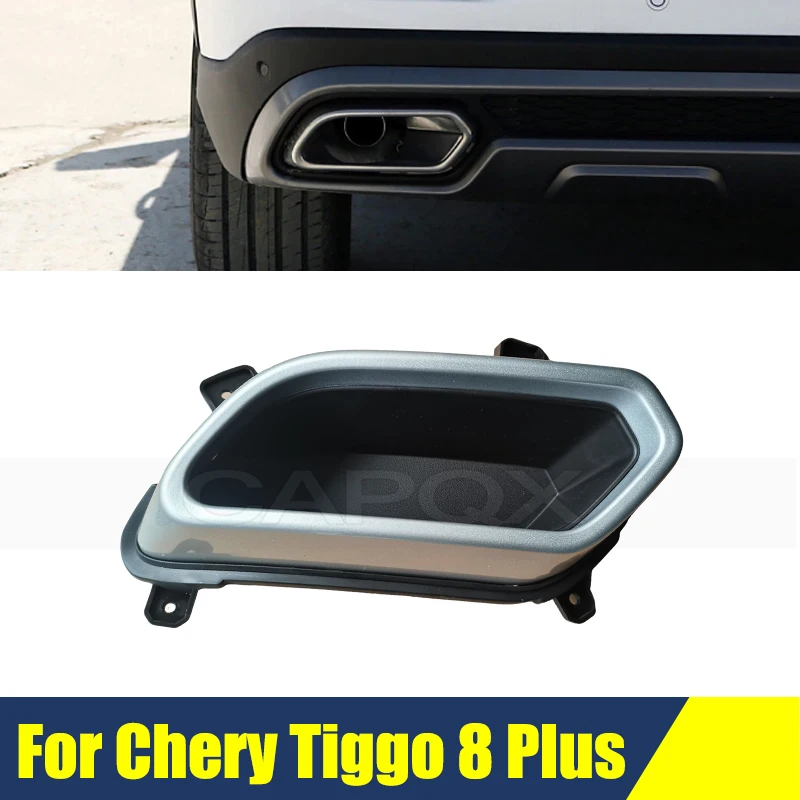 

Tail Pipe Frame Cover For Chery Tiggo 8 Plus Car Exhaust Tail Pipes Decoration Frame Tail Throat Pipe Trim