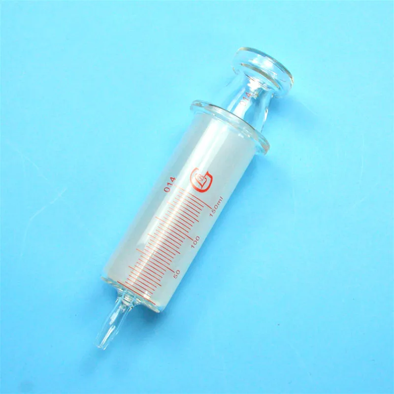 Glass Syringes Glass Enema Sausage Device Large Caliber Glass Sample Extractor Injector 150ml/200ml/300ml/500ml