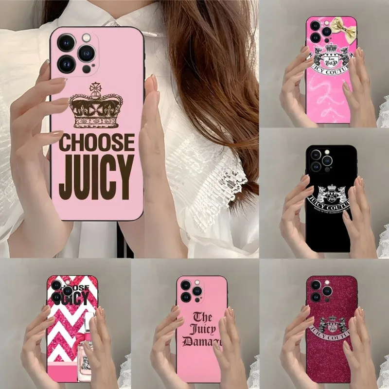 Juicyes Couturer Phone Case For Iphone 12ProMax 11 13 14 Pro Xs Max Mini Xr X 7 8 6 6s Plus Fundas Coque