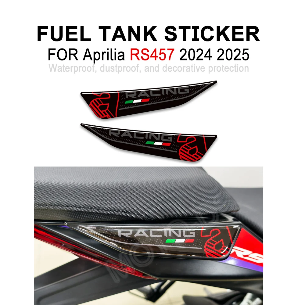 

RS457 Motorcycle Side Fuel Tank Pad Protector Stickers Knee Grip Traction Pad Fairing Fender For Aprilia RS 457 2024 2025