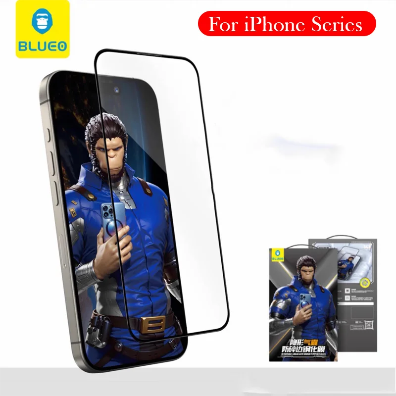 

Blueo Invisible Airbag Film For iPhone 17 16 15 Pro Max Screen Protector for iPhone 15 16 17 Pro Cover Film