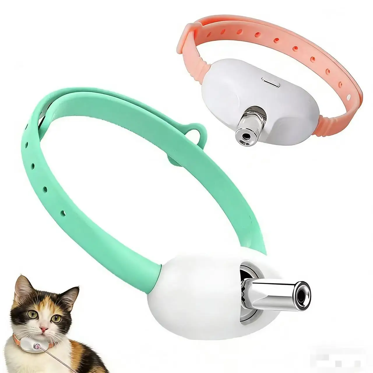 

Smart Laser Cat-teasing Collar Laser Rechargeable Auto Infrared Interactive Pet Kitten Toys for Relieve Anxiety Pet Supplies