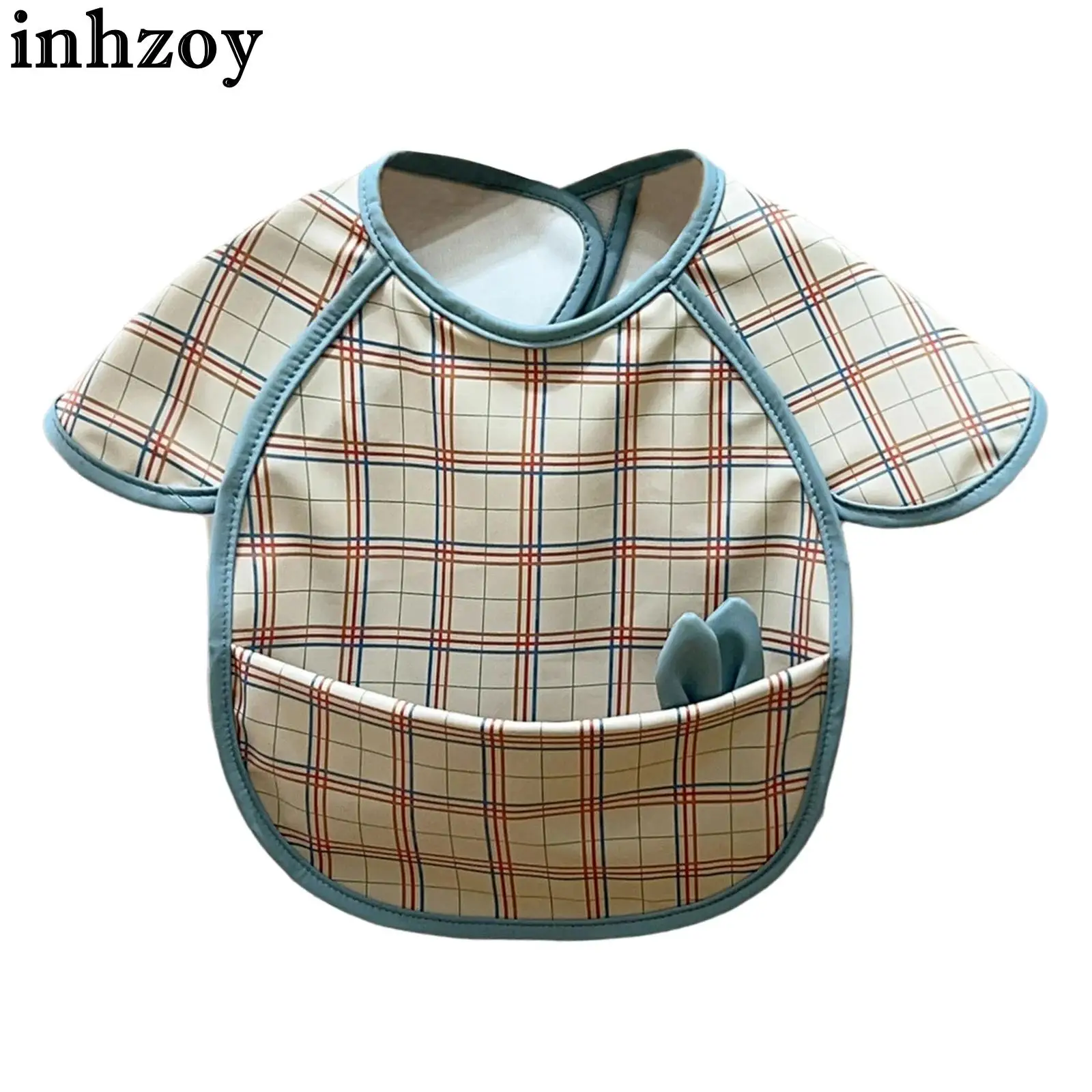 

Infant Waterproof Anti-dirty Bibs Boy Girl Cute Rabbit Ears Decor Saliva Feeding Eating Smock Children Art Painting Cover Apron