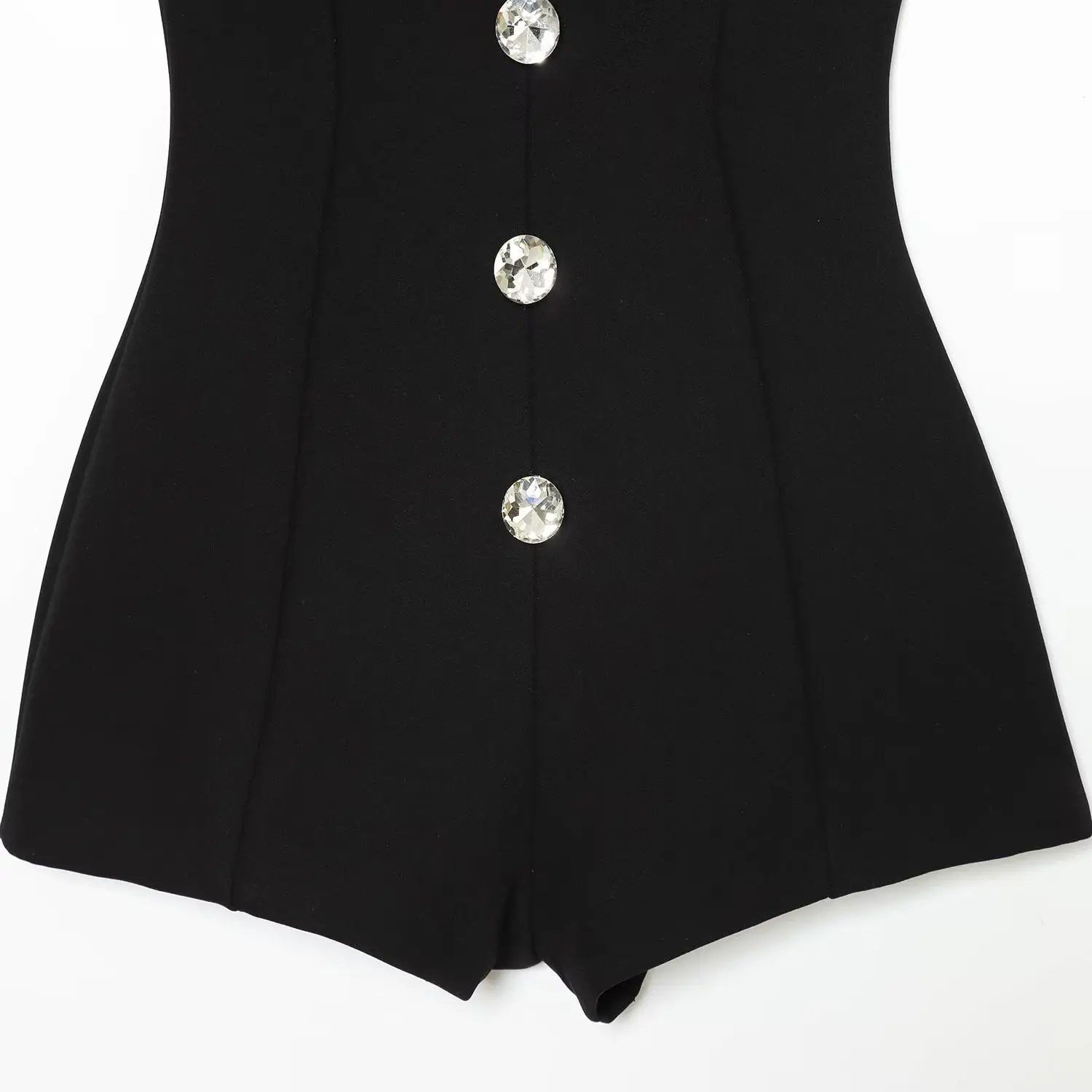 JNLEAOG الخريف المرأة الجديدة الشارع Sle عالية الخصر ort طول JNLEAOG تصميم تحسس المجوهرات بدلة بأزرار