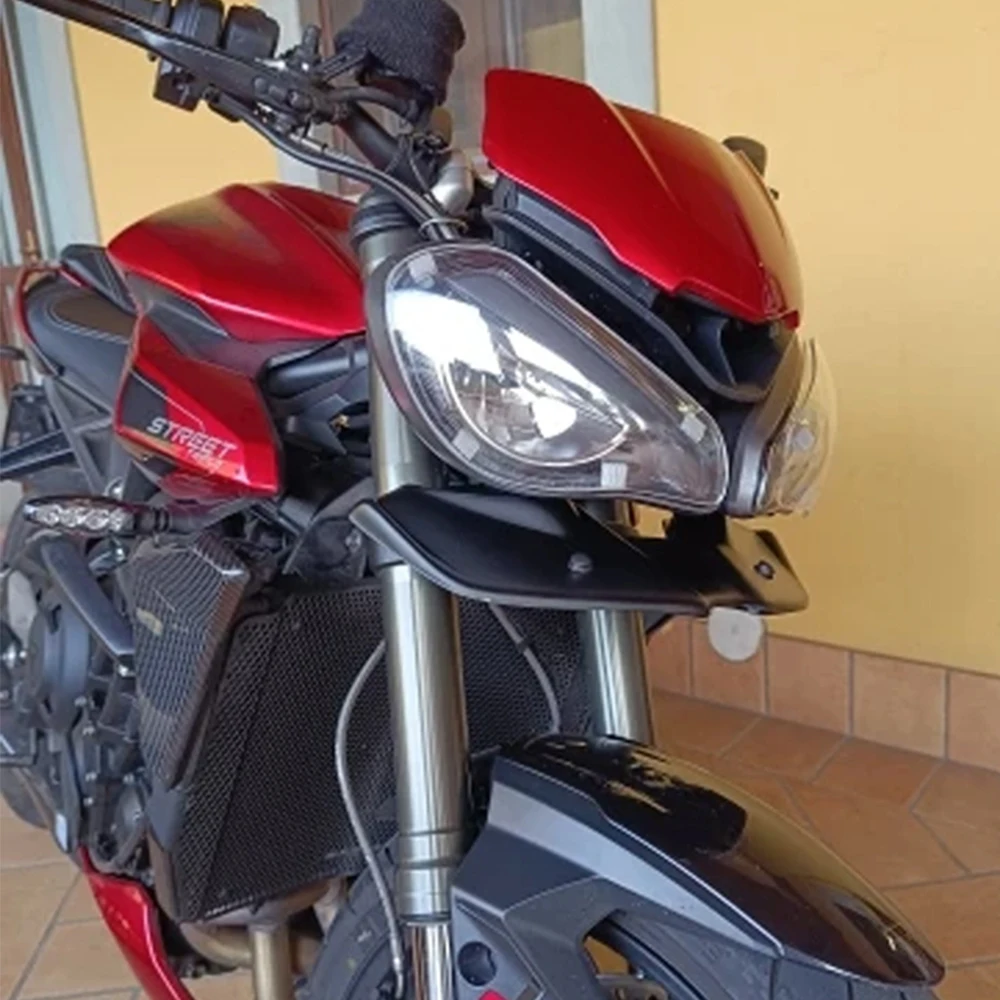 لشارع الثلاثي 765RS 765R 2023-2025 765 R RS دراجة نارية Downforce عارية Forntal الجبهة سبويلر الهوائية الجناح منحرف #2