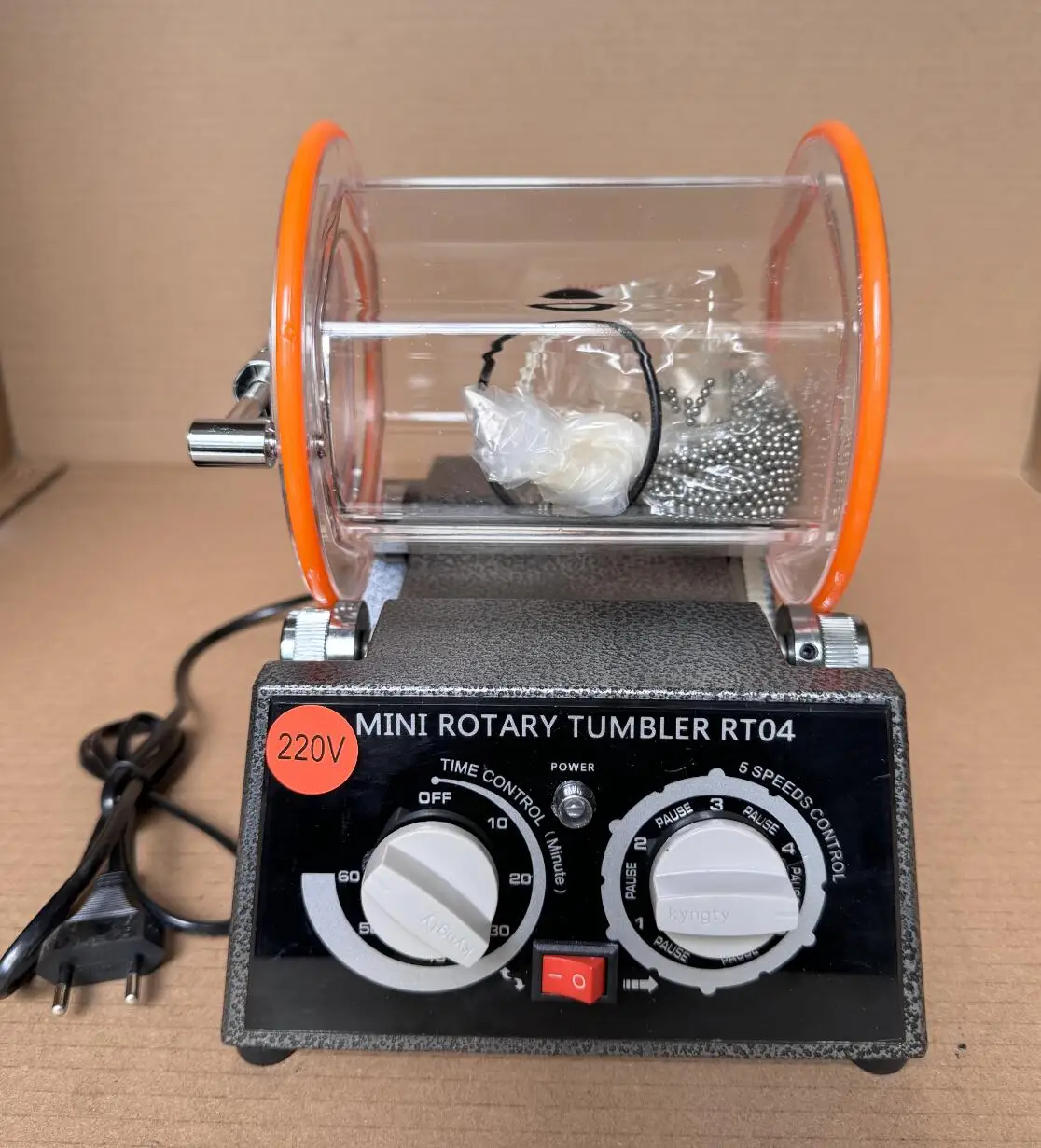 3KG Rotary Tumbler Jewelry Surface Polisher Finisher Polishing Finishing Machine DIY Mini drum