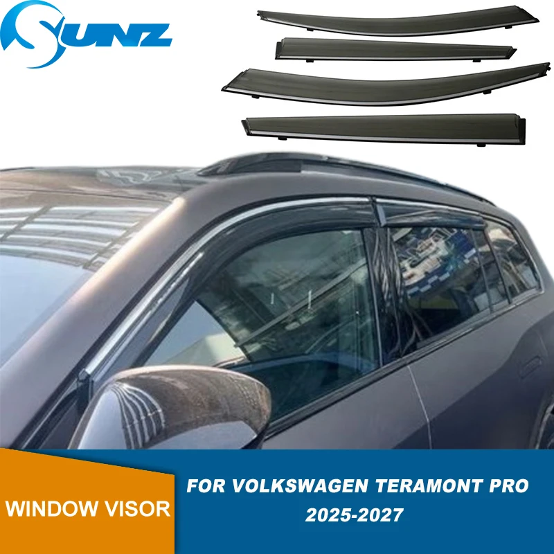 

Weather Shield For Volkswagen Atlas Pro / Teramont Pro 2025 2026 2027 Side Sun Rain Guard Deflector Car Window Visor