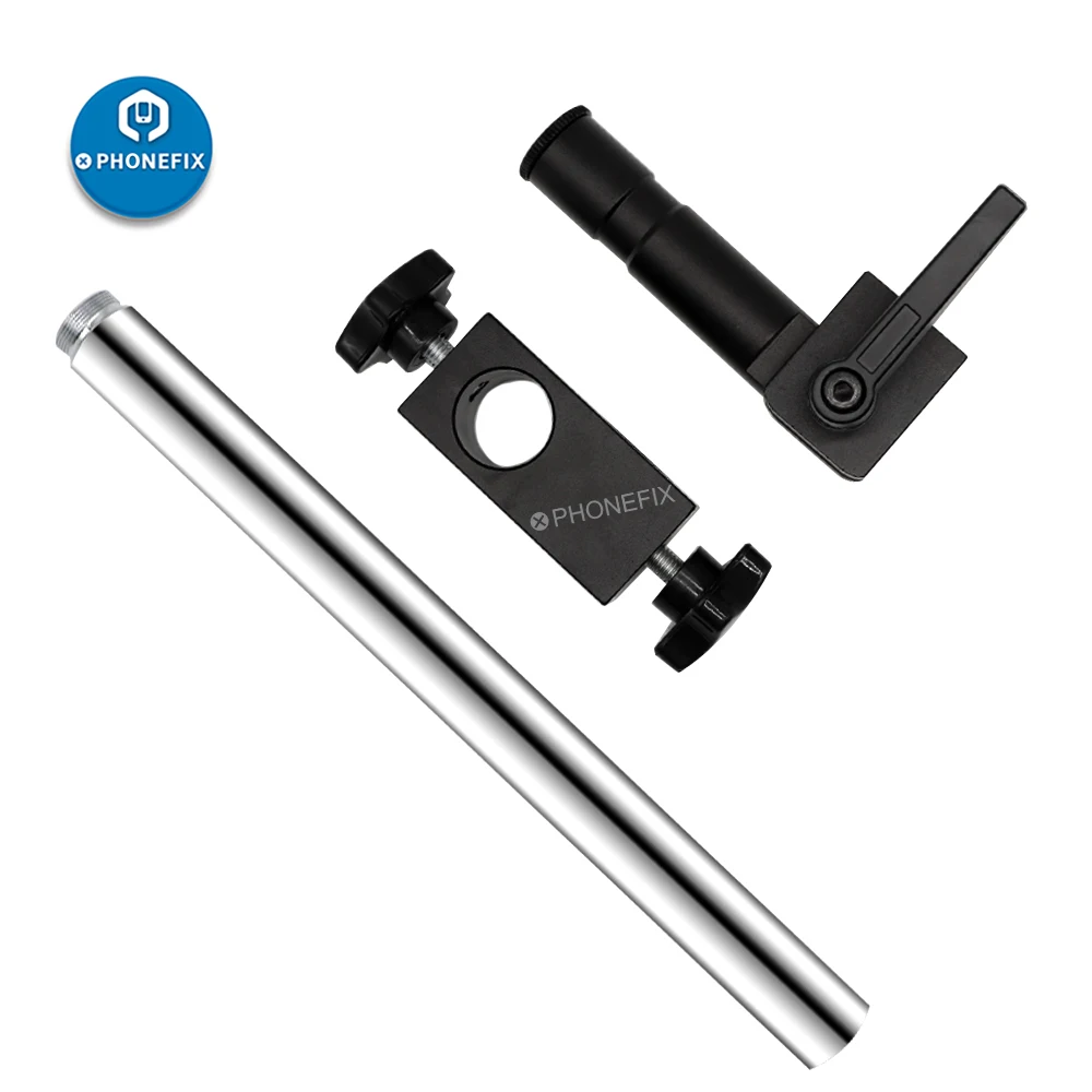 Diameter 25mm Heavy Duty Arm Support Universal Microscope Arm 360° Rotating Bracket For Industrial Stereo Microscope Table Stand