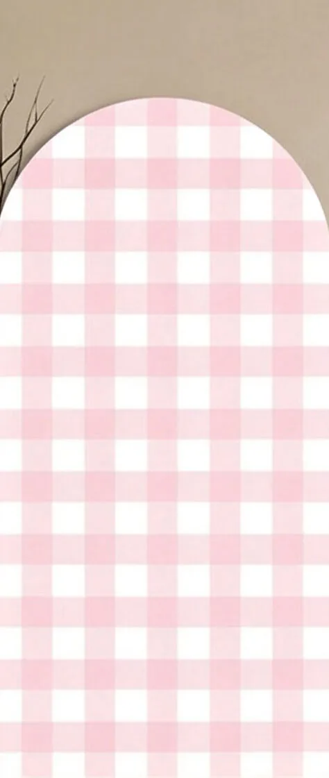 Custom 2-Side Our Silly Goose is Almost Loose Baby Shower Arch Backdrop Cover Girl Pink Checked Duck Birthday Party Decor