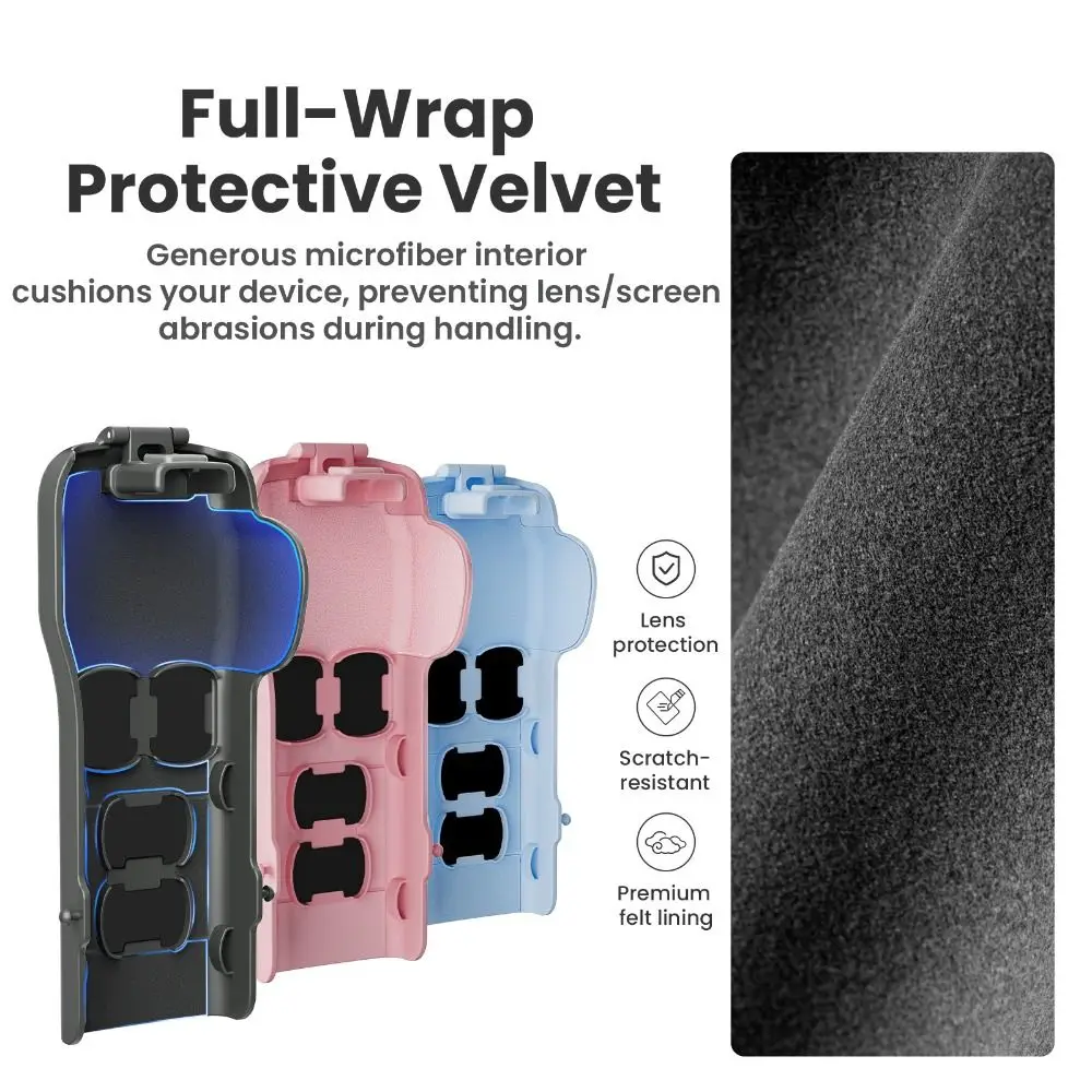 Anti-fall Protective Lid Shockproof with Lens Filters Storage Flip Upper Cover Anti-Scratch Body Case for DJI Osmo Pocket 3